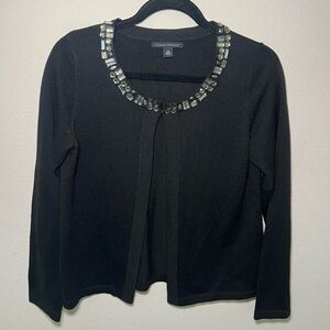 Banana Republic Black Cardigan with Jewel Accents